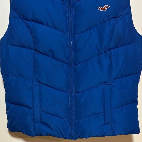 Hollister Cobalt Blue Puffer Vest - Picture 3 of 10